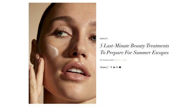 Milena Aesthetic Clinic в летней подборке Harper’s Bazaar Arabia
